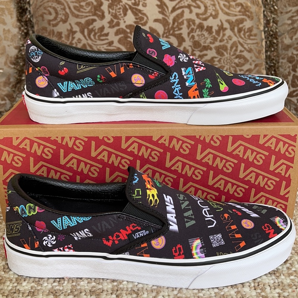 Vans Classic Slip On Disruptive Black/True White M - Picture 3 of 16
